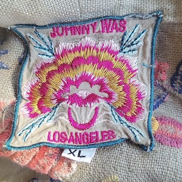 Johnny Was Tiwa  Embroidered Heavy Linen Coat - Picture 11 of 14